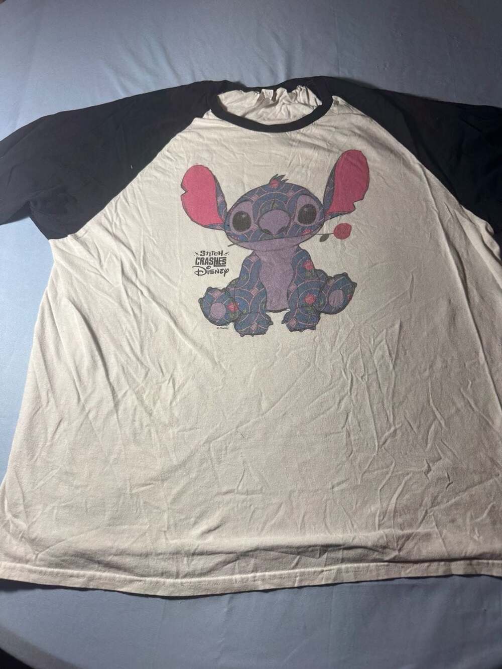 Disney Stitch Crashes Disney Raglan T-Shirt